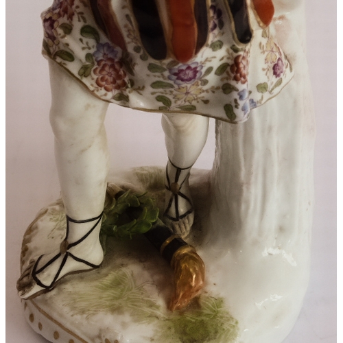 3 - A set of four well-modelled hand-decorated 19th century porcelain figures allegorical of the Seasons... 