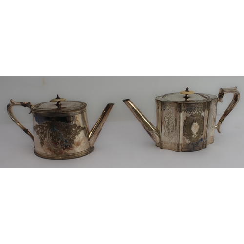 90 - Silver-plated items to include:
 a pair of late 19th/early 20th century silver-plated entrée dishes;... 