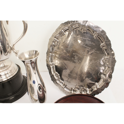 72 - Fine quality silver plate to include:
 a large 19th century boat-shaped bread basket engraved with l... 