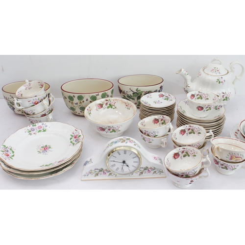 20 - A selection of ceramics including a 19th century tea service, Viennese-style plates and a modern Ayn... 