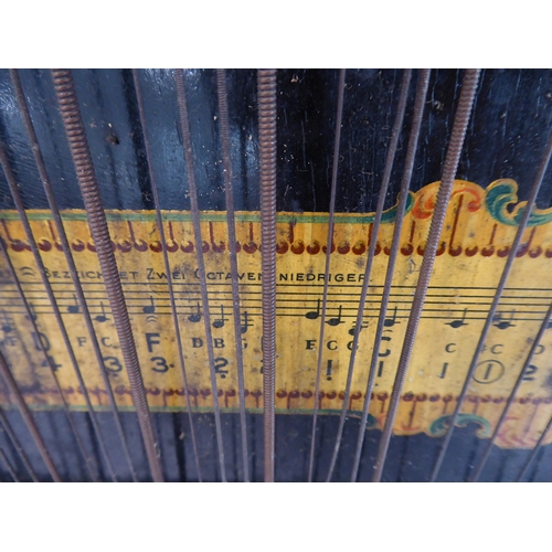159 - A circa 1900 century guitar zither marked 'Menzenhauer's American Guitar Zither - Patented - Brevete... 