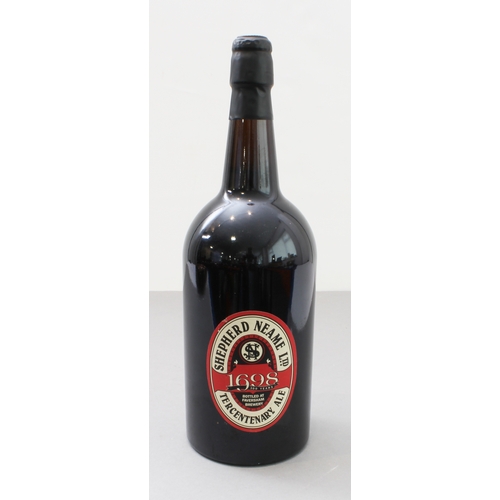 166 - An unopened 2-pint brown-glass bottle of Shepherd Neame Tercentenary Ale: 'Bottled at Faversham Brew... 
