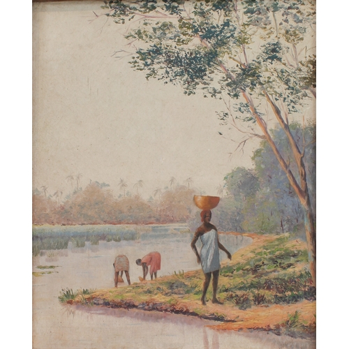 240 - JOBOIS - water bearers, oil on canvas, signed and dated '39' lower right. (Canvas size 59.5 x 48 cm)... 