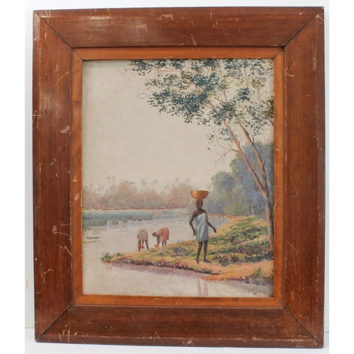 240 - JOBOIS - water bearers, oil on canvas, signed and dated '39' lower right. (Canvas size 59.5 x 48 cm)... 