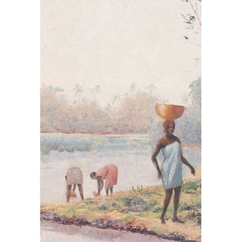 240 - JOBOIS - water bearers, oil on canvas, signed and dated '39' lower right. (Canvas size 59.5 x 48 cm)... 