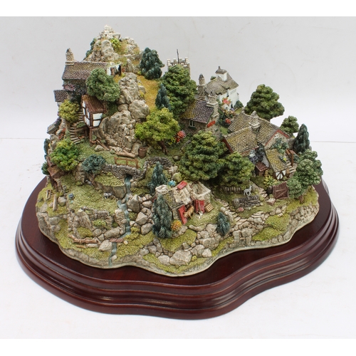 185 - An extremely large (approximately 30 cm wide) limited edition (0163/3000) Lilliput Lane model, 'Coni... 