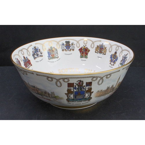 2 - A large Wedgwood Fine Bone China commemorative bowl: 'The Thames Bowl', limited edition 89 of 500, d... 