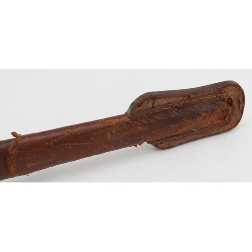 132 - A George V 1897 Pattern infantry officer's sword and leather scabbard by S. & J. Kitchin (Sheffield)... 