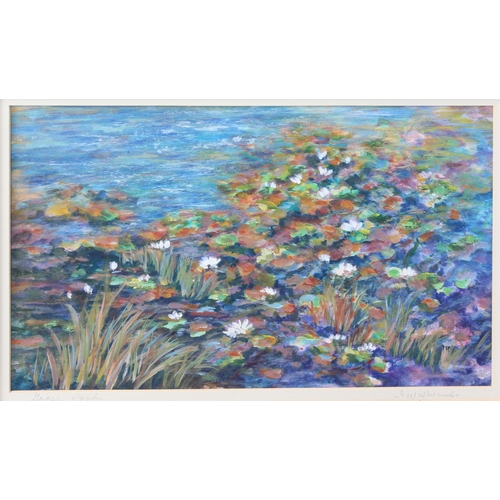 248 - Ten pieces to include:
 IRENE WISNIEWSKI - a series of five pastels signed in pencil: 'Goose Pond', ... 