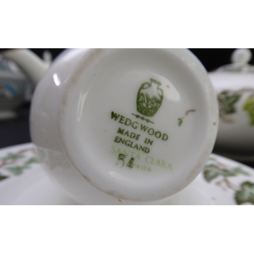 29A - A mixed to include ceramics, brassware and two cameras:
 a Wedgwood 'Santa Clara' and a Wedgwood 'Fl... 