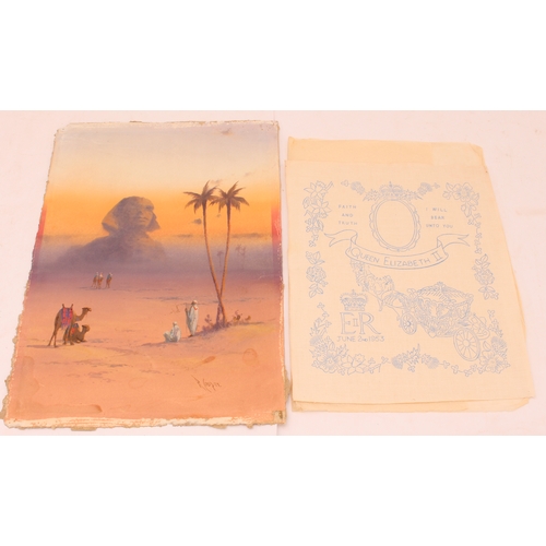 155 - Albums, hardback books, scrapbooks, prints and folios to include:
 three scrapbooks of greetings car... 