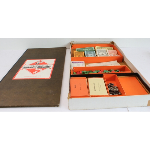 157 - Three 20th century games:
1. a 1930s Monopoly set (PAT. APP. For No. 3796-36).
2. an early to mid 20... 
