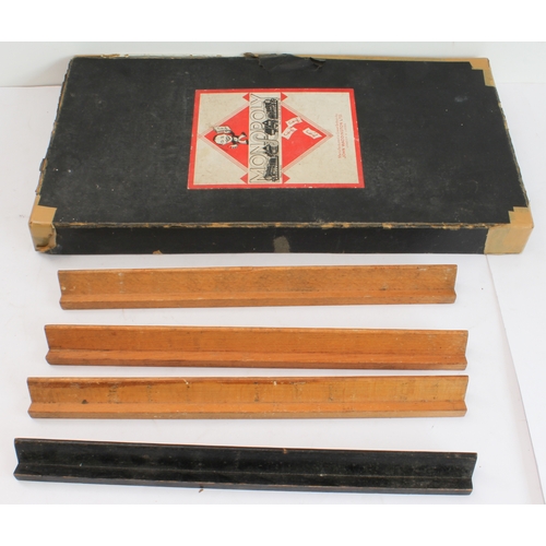 157 - Three 20th century games:
1. a 1930s Monopoly set (PAT. APP. For No. 3796-36).
2. an early to mid 20... 