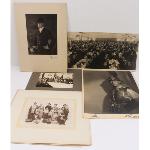 161 - Five late 1920s and 1930s original black and white photographs to include:
 1. the Bombay businessma... 