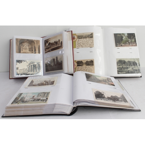 173 - 592 mostly early 20th century postcards within three albums and relating to Cheltenham and district,... 