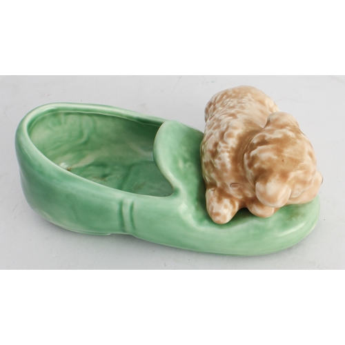 29 - 48 ornamental miniature shoes, clogs and boots (ceramic (31), glass (2), brass (4) and wood (5) to i... 