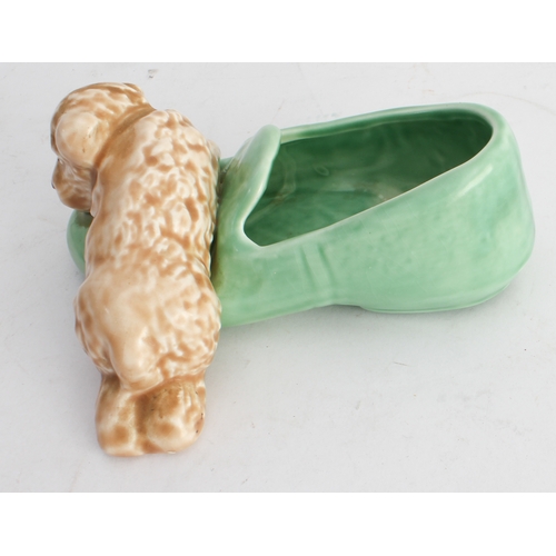 29 - 48 ornamental miniature shoes, clogs and boots (ceramic (31), glass (2), brass (4) and wood (5) to i... 