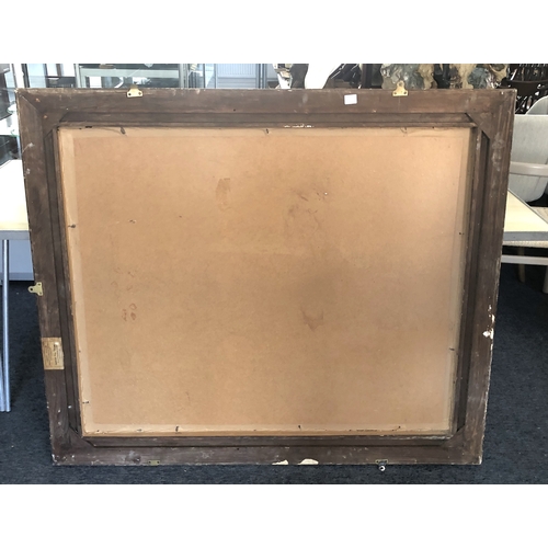 292A - A large Continental gilt and composition mirror, second quarter 20th century, the rectangular plate ... 