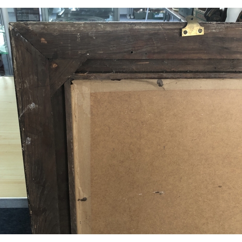 292A - A large Continental gilt and composition mirror, second quarter 20th century, the rectangular plate ... 