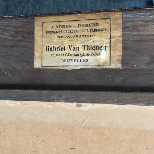 292A - A large Continental gilt and composition mirror, second quarter 20th century, the rectangular plate ... 