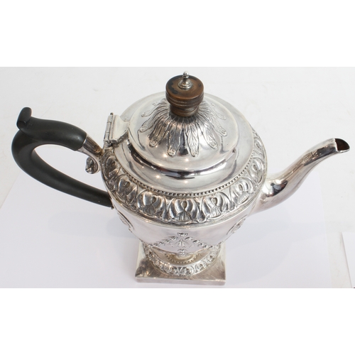 167 - A fine hallmarked silver three-piece bachelor's tea service comprising teapot, sugar and milk jug. E... 