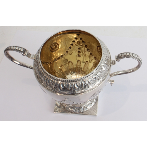 167 - A fine hallmarked silver three-piece bachelor's tea service comprising teapot, sugar and milk jug. E... 