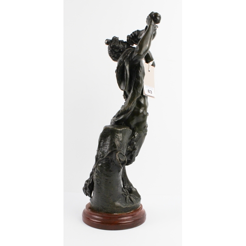 83 - After Claude Michael Clodion (French 1738-1814) - a late 19th / early 20th century patinated bronze ... 