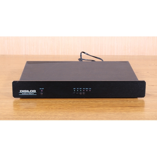 A Musical Fidelity Digilog TDA-1541 hifi DAC Digital to Analogue Convertor  - serial no. 1059, the ma