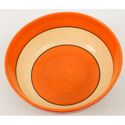 12 - A Clarice Cliff 'Autumn' (Red) Bizarre bowl - 1930s, painted to the exterior with red and black ball... 