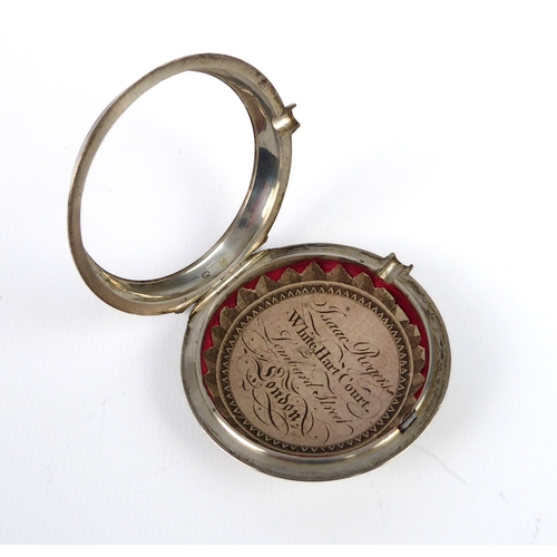 256 - Isaac Rogers of London: a George III silver pair cased verge fusee open face pocket watch - the case... 