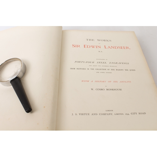 270 - 'Landseer's Works' - William Cosmo Monkhouse (Virtue & Co, London) in two volumes. The title page in... 