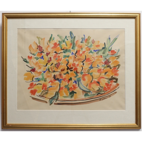 380 - ** A * Lukac (Modern Czech (?) School)
 Still life of flowers
 mixed media, signed and dated (19) '6... 