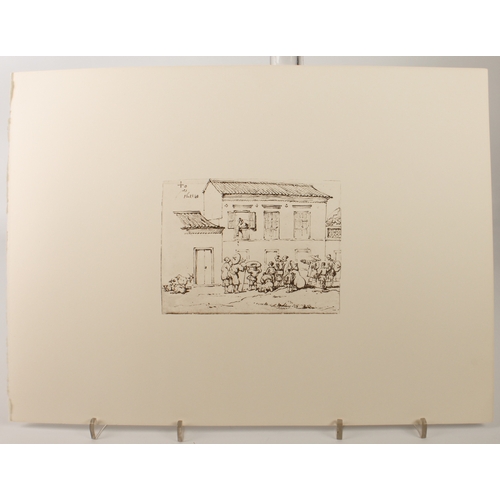 382 - After George Chinnery (1774-1852) - 'A portfolio of six drawings by George Chinnery 1774-1852 depict... 