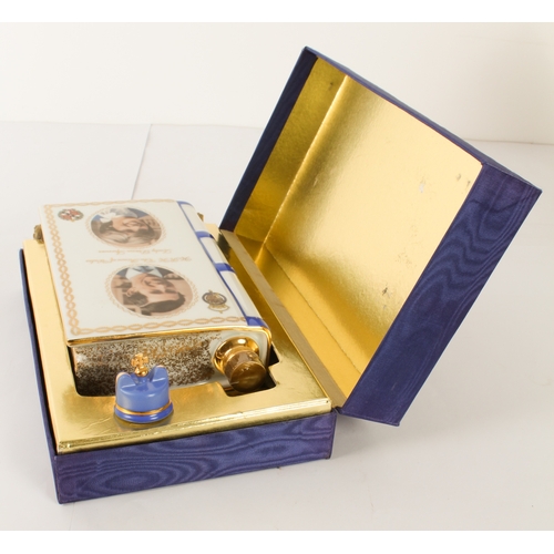 386 - Camus Fine Cognac Royale 'Royal Wedding Limoges Book' - a boxed Havilland Limoges porcelain book-sha... 