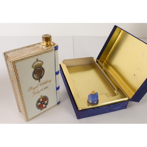 386 - Camus Fine Cognac Royale 'Royal Wedding Limoges Book' - a boxed Havilland Limoges porcelain book-sha... 