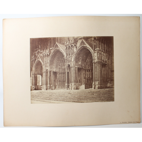 627 - Early photography: a fine collection of 19th century albumen prints of churches and cathedrals conta... 