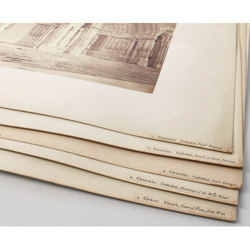 627 - Early photography: a fine collection of 19th century albumen prints of churches and cathedrals conta... 