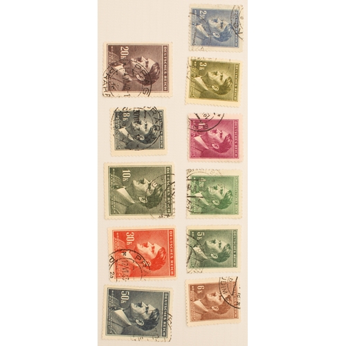 696 - Six Reichsbanknotes (first quarter 20th century) and eleven 1942 Protektorat Böhmen und Mähren defin... 