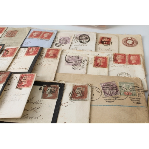 699 - A large collection of stamps:
 a stock album containing 71 USA blocks of four (mostly 1960-1980);
 2... 