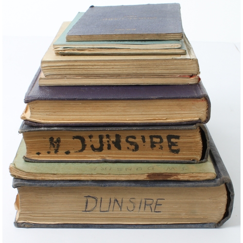 705 - Nine WW2 Royal Navy manuals from the library of Sub-Lt. John Wilson Dunsire RNVR (1913-1996): 
 Gunn... 