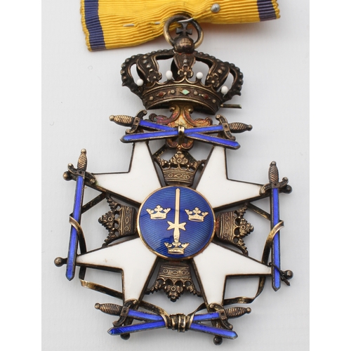 686 - Medals relating to the Carden family: 

1. The Royal Order of the Sword of Sweden (Kungliga Svärdsor... 