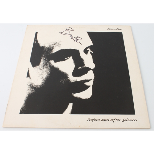 708 - Brian Eno - Before And After Science. Original UK 1st pressing copy signed by Brian Eno on the front... 