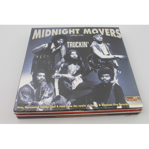 709 - 11 Soul / Funk vinyl albums including: Iceberg Slim - reflections (sealed), Midnight Movers Unltd. –... 