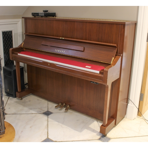 711 - A Yamaha Disklavier E3 walnut cased electronic upright piano - with soft-close keyboard lid, Disklav... 