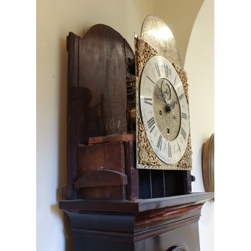 263 - A good 18th century mahogany longcase clock by John Wise of London - the eight day, bell strike move... 