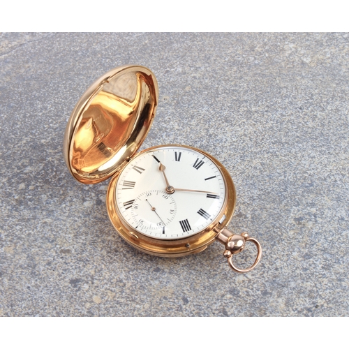 258 - A fine George III 18ct gold cased rack lever fusee full hunter pocket watch by Samuel Archer of Lond... 