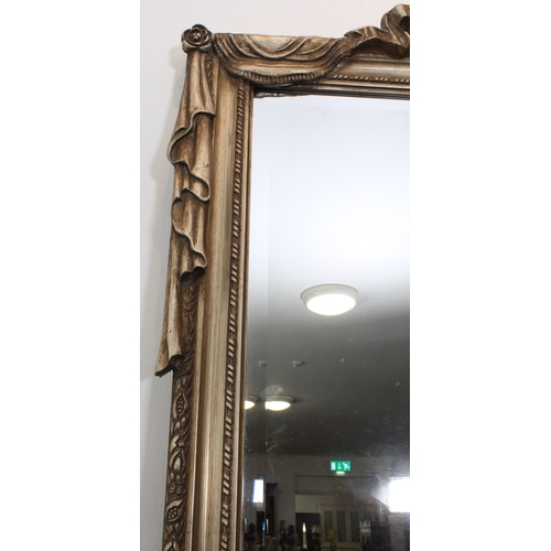 539 - A large French 19th century style console mirror - modern, the bevelled plate within a moulded frame... 