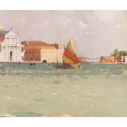 301 - Norman Wilkinson, CBE (British, 1878-1971)
'St Angelo, Venice'
watercolour, signed, titled verso, pa... 