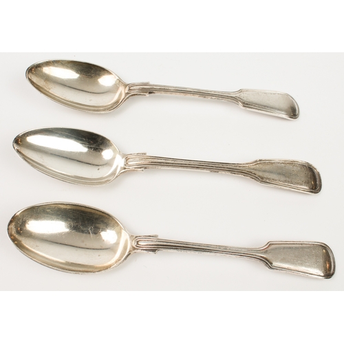 110 - A collection of 19th and early 20th century silver teaspoons - mostly OEP and fiddle pattern, plus a... 