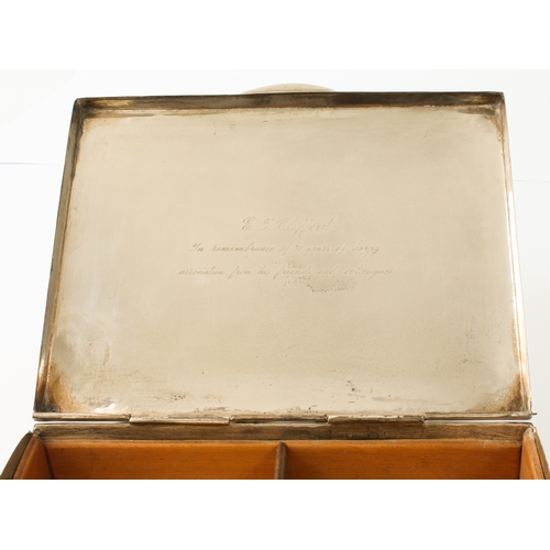 115 - A Chilean silver cigarette box - mid-20th century, .900,  'Plata', 'Hecho a Mano'  and other impress... 